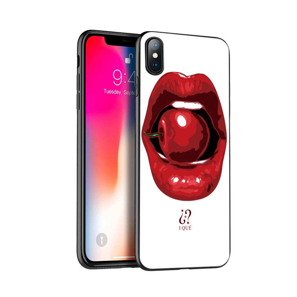 Чехол из ТПУ для iphone 5 черный силиконовый чехол 6 6s 7 8 plus x 10 XR XS 11 pro MAX с фруктами