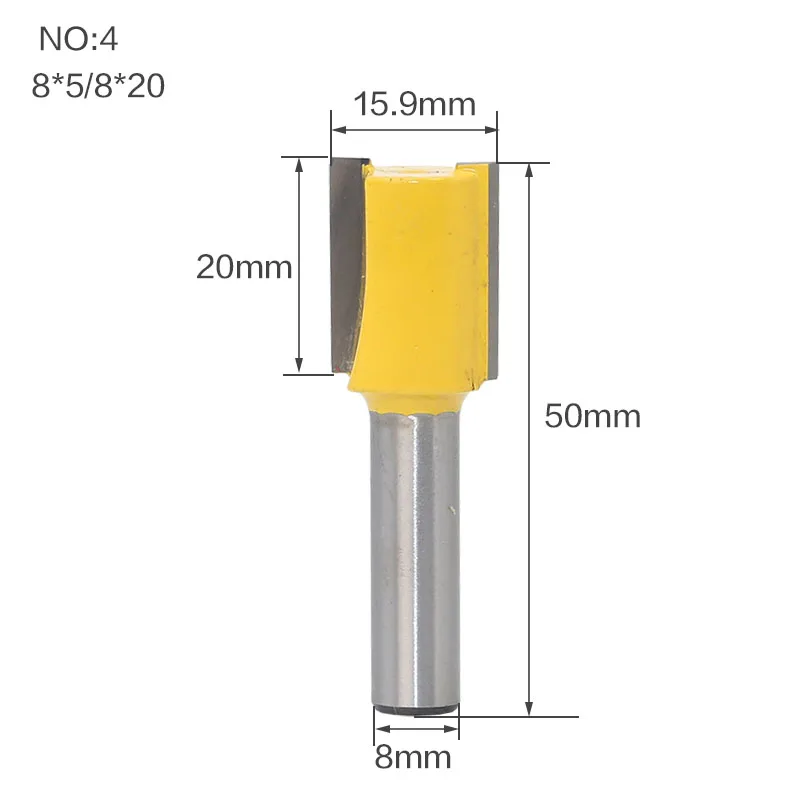 1 шт. прямой/Dado маршрутизатор бит-3/" W x 1" H-" хвостовик деревообрабатывающий резак инструмент для резки древесины