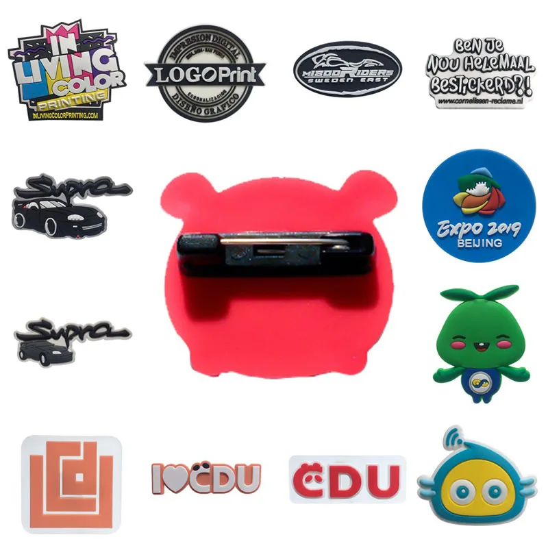 Personalized Customization PVC Brooches Your Own Design Business Logo Custom Design Pins Brooch Pins Badge for wholesale Personalized Customization PVC Brooches Your Own Design Business Logo Custom Design Pins Brooch Pins Badge for wholesale