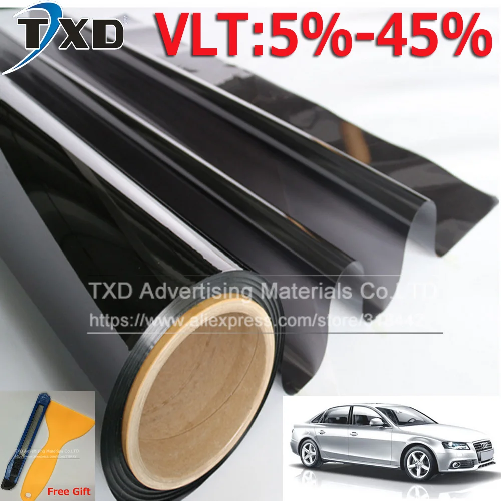 50*300CM high quality side window tint foil, car window solar film Auto Window Tinting Side
