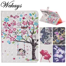 Wekays For Apple IPad Air 2 IPad 6 Cute Cartoon Butterfly Girl Leather Case For IPad Air2 IPad6 Tablet Cover Case For IPad Air 2