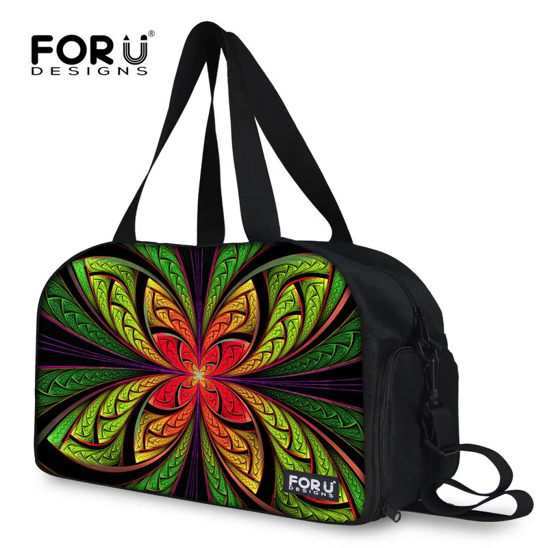New Fashion Flower Designer Women's Duffle Bag,Weekender Bags Travel for Women,Large Ladies