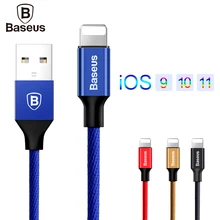 For iPhone Cable Baseus Fast Data Charging USB Cable For iPhone 8 7 6 6s Plus 5 5s SE iPad Air Mini Charger Mobile Phone Cables
