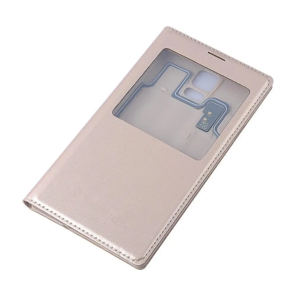 Кожаный чехол для Samsung Galaxy S5 SV I9600 9600 с функцией сна и микросхемой IC|case for samsung galaxy|case