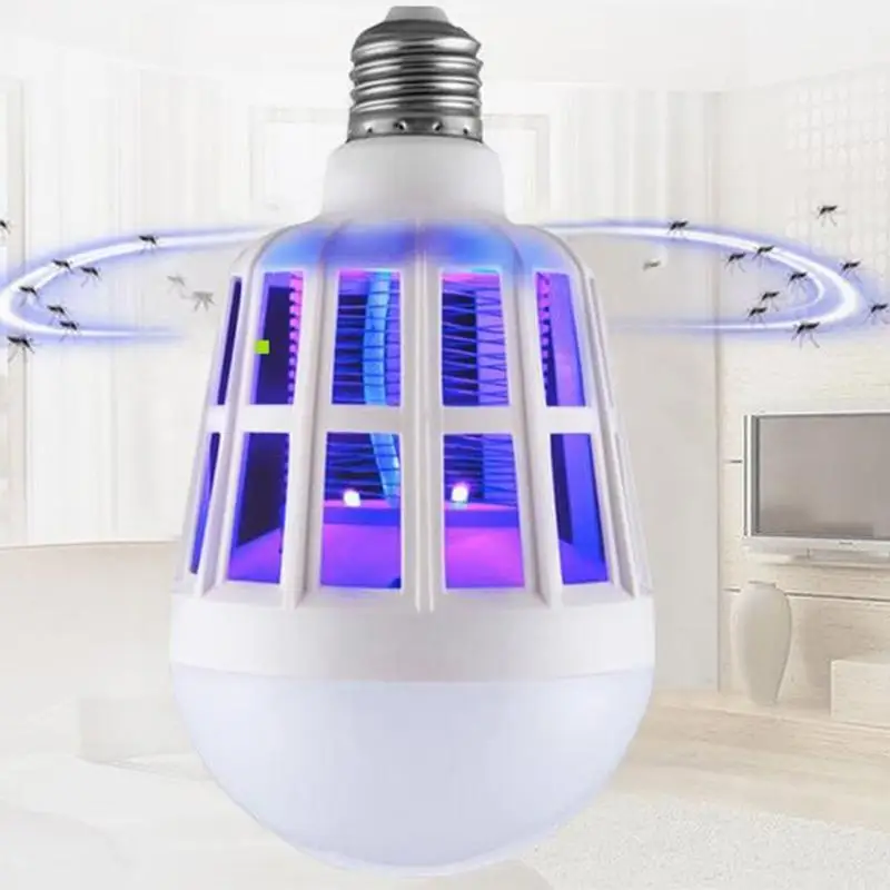 

SOLLED Mosquito Killer LED Bulb 220V 15W LED Bug Zapper Lamp E27 Insect Mosquito Repeller Night Lighting Killing Fly Bug si0