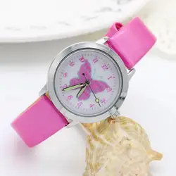 Новая мода Красочные бабочки часы для детей подарок для девочек часы повседневное кварцевые наручные часы Relogio Relojes