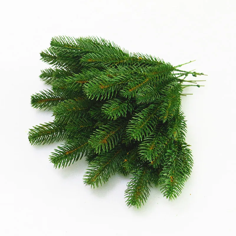 

10pcs/lot Artificial Pine Needles Simulation Plant Flower Arranging Accessories For Christmas Trees Decorative Flores greenery