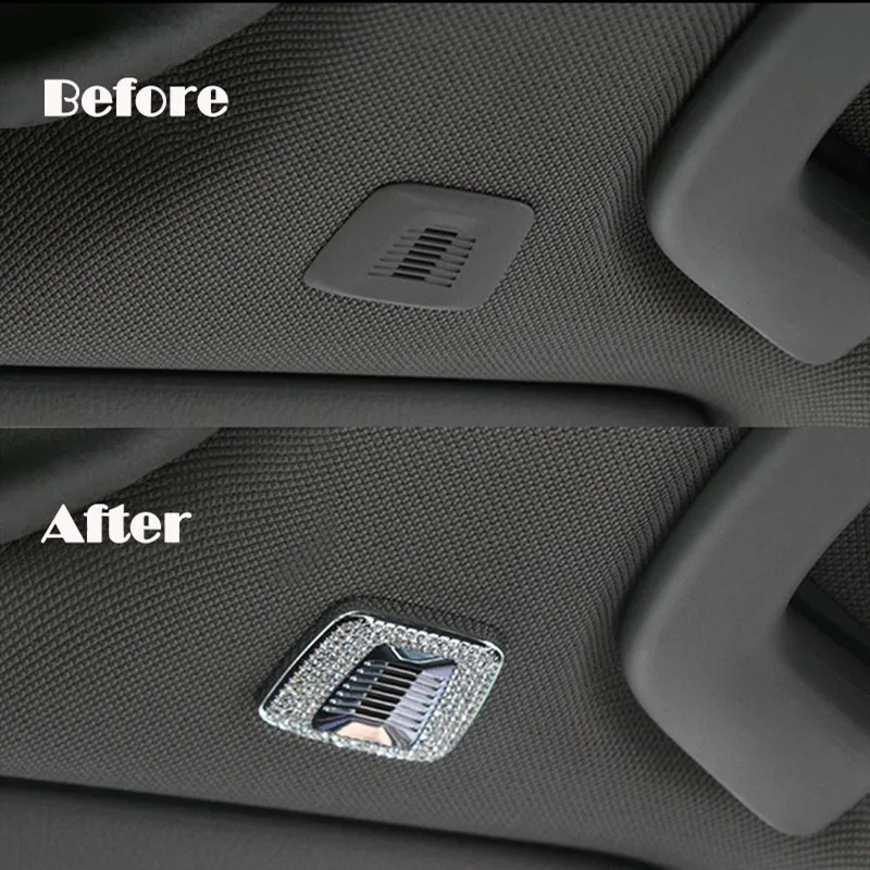 

Airspeed Diamond Interior Roof Dome Microphone Decorative Cover Trim Stickers for BMW F30 F15 F12 F25 F10 F06 X3 X5 Accessories