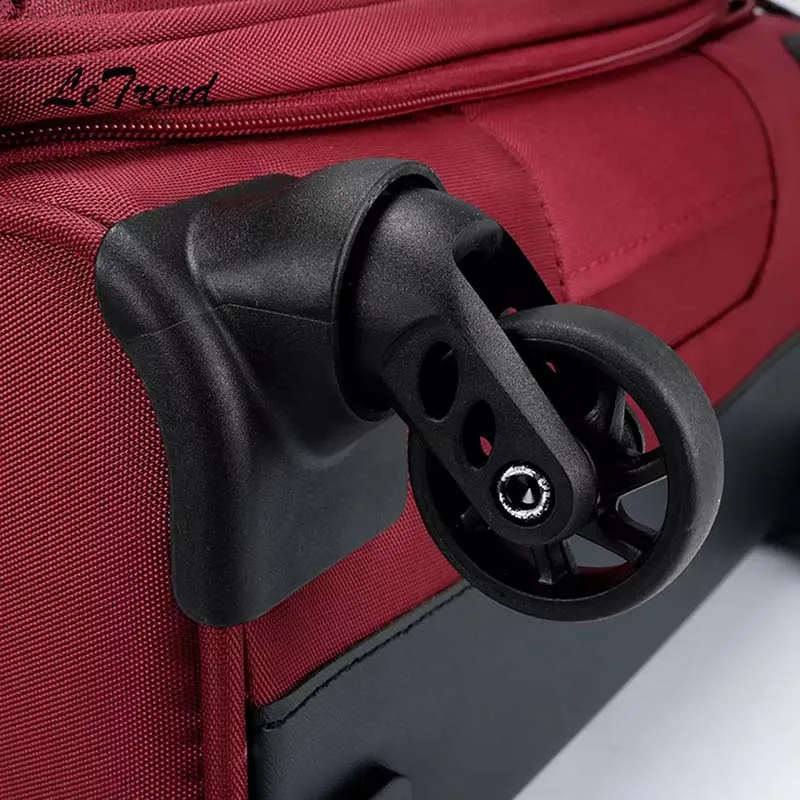 Letrend, черный мужской чемодан на колесиках, Спиннер, высококачественный чемодан на колесиках, красный, Женский чемодан на колесиках, 20 дюймов, сумка для путешествий с паролем