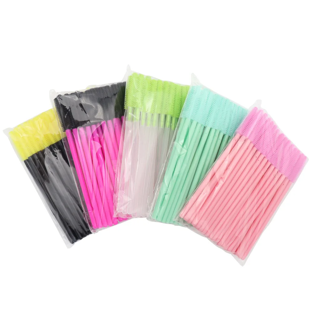 

Hot Disposable Silicone Gel Eyelash Brush Comb Mascara Wands Eye Lashes Extension Tool Professional Beauty Makeup Tool For Women