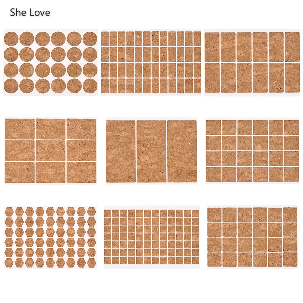 

She Love Handmade Wooden Labels Adhesive Sticker DIY Packaging Sealing Decorative Tags