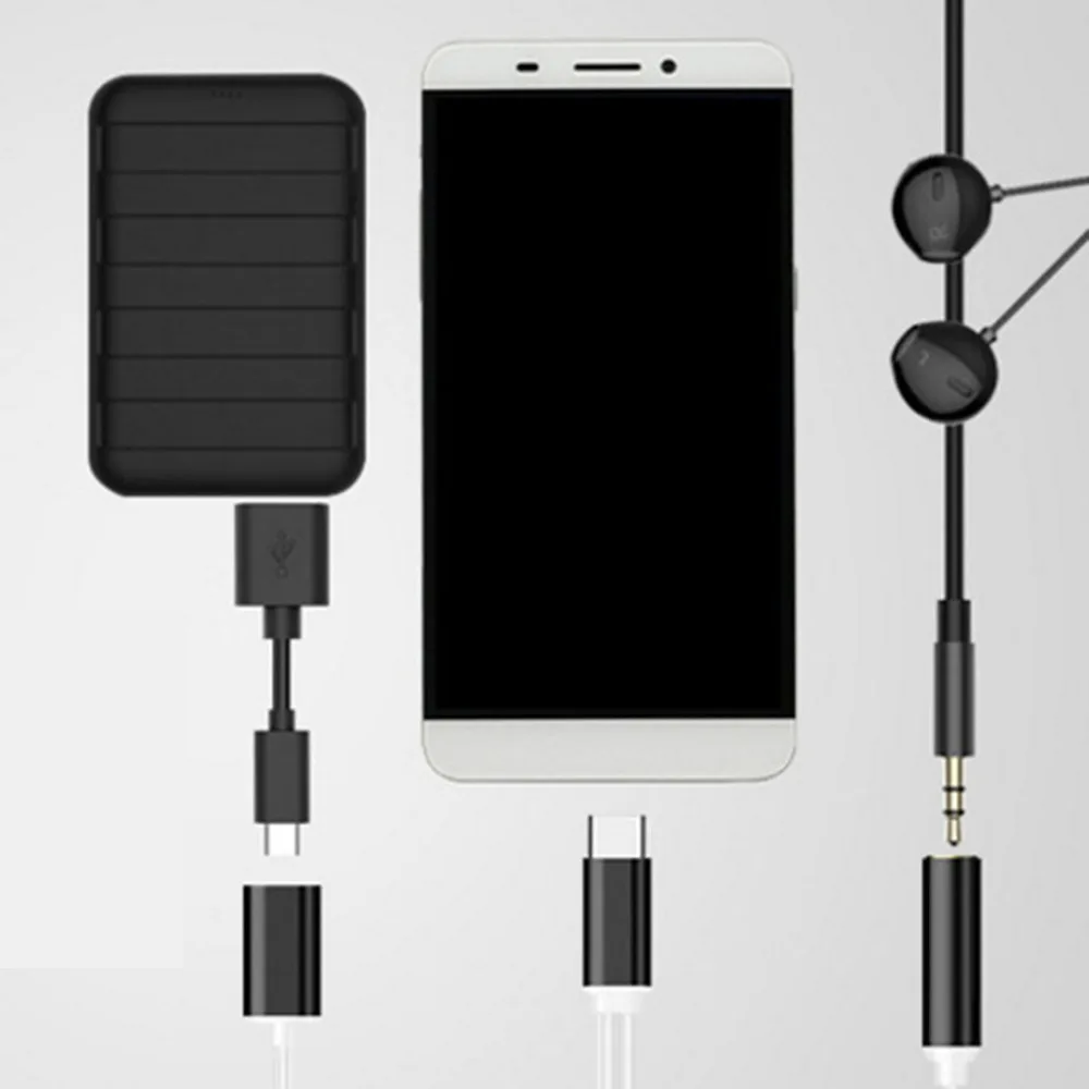 USB Type C 3 5 мм аудио разъем для зарядки наушников адаптера LeTV 2 Pro Max Xiaomi 6|Аксессуары