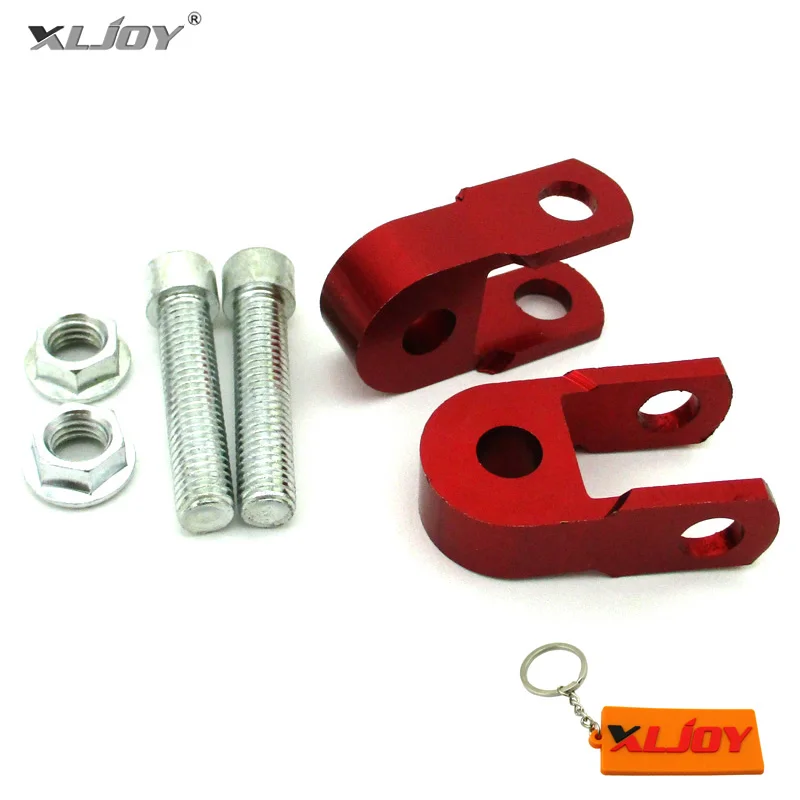 

XLJOY Red Shock Absorber Height Extension Extender Riser For CRF TTR 50 ATV Quad Pit Dirt Motor Bike Motorcycle