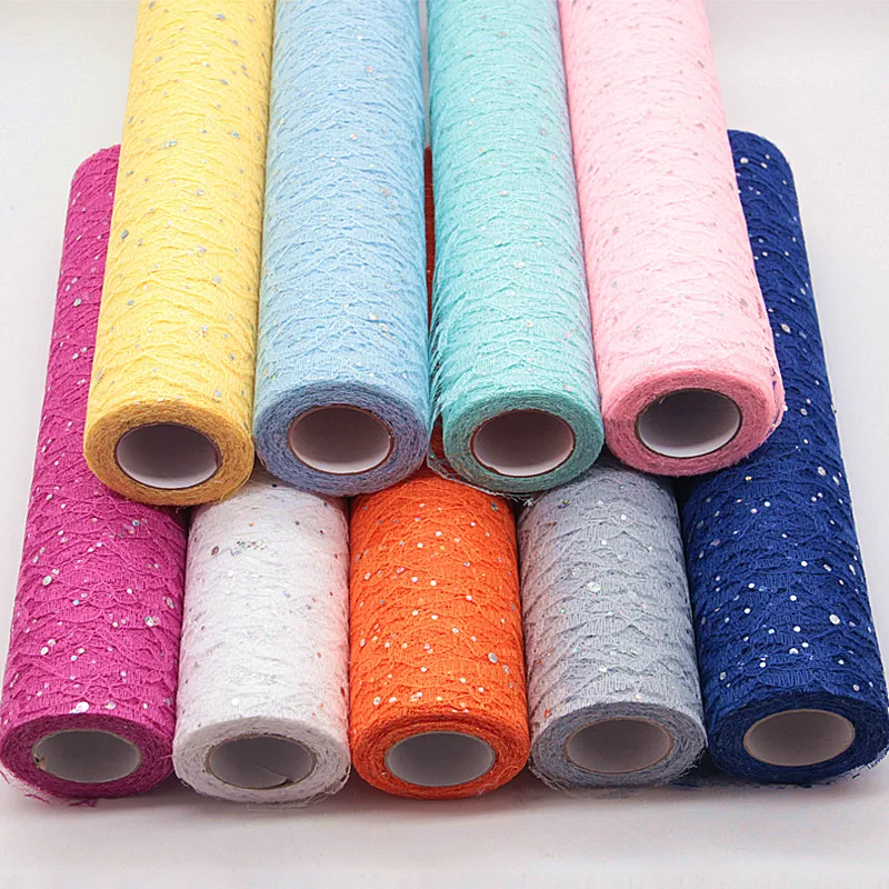 Glitter Sequin Tulle Roll Spool Lace 12" 30cm 10yards DIY Netting Fabric For Wedding PartyTable Runner Sash Vintage Floral Decor
Glitter Sequin Tulle Roll Spool Lace 12" 30cm 10yards DIY Netting Fabric For Wedding PartyTable Runner Sash Vintage Floral Decor