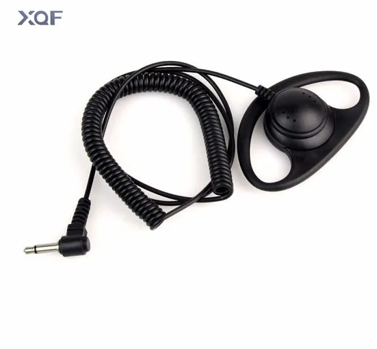 D Type Earpiece 1 Pin Single Ear 3.5mm Headphone For Mobile Phone And Walkie Talkie Hand Mic Only for Listening 1 pin 3 5mm throat mic headset covert air tube earpiece for iphone xiaomi phone mobile phone cellphone