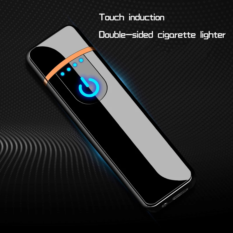 MG-518 China Yanzhen Sanqiao electronic cigarette usb touch induction charging lighter windproof lighter advertising custom
