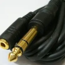 1/" штекер до 1/8" 3,5 мм Женский Джек Студия аудио TRS наушники расширенный кабель