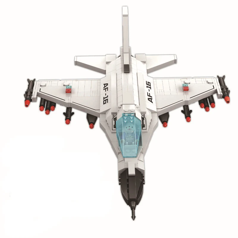 8030-580pcs-Thunder-Air-Force-F-16-Fighter-Building-Blocks-DIY-Educational-Bricks-Toys-for-children (2)