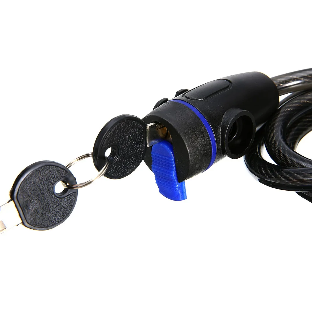 Bicycle Lock Anti-theft Cable Lock Stainless Steel Cycling Mountain Bike Security Lock With 2 Keys Safety Cycling Accessoires