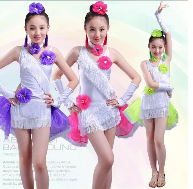 Детское платье для латиноамериканских танцев девочек|children latin dance dress|latin dressdance dress