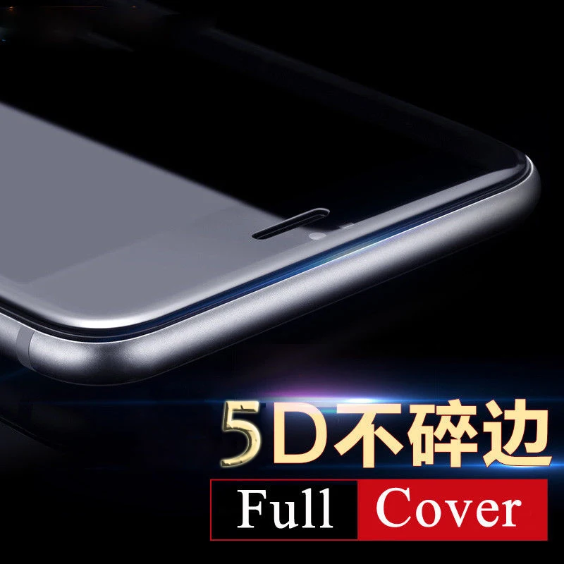 Goede Transparant 9 H HD Real 5D Gebogen Volledige Cover voor iPhone X XS MAX 10 6 6 s 7 8 plus 7 Plus 8 Plus 3D Gehard Glas Screen Protector
