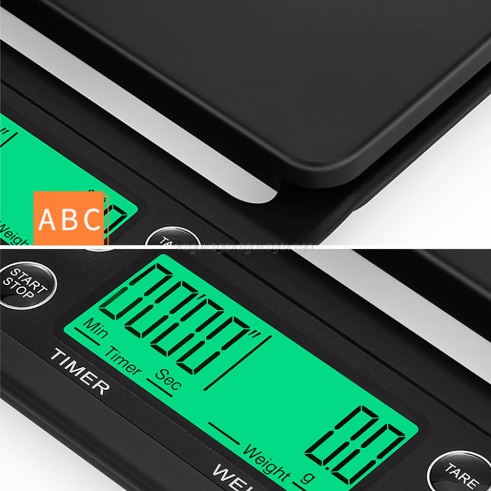 Портативная 3 кг/5 кг Цифровая капельная кофейная шкала с таймером ЖК-электронные кухонные весы 0,1 г J15 19 Dropship