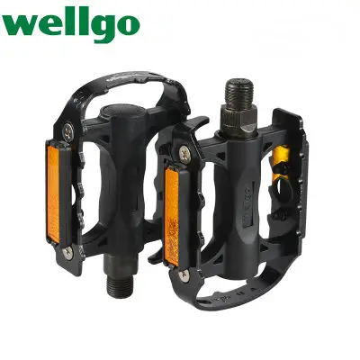 2019 WELLGO C25 الدواسات سبائك الألومنيوم MTB الطريق الدراجة 120x83x28 مللي متر دواسة خفيفة دراجة جبلية أجزاء دراجة حبة دواسة