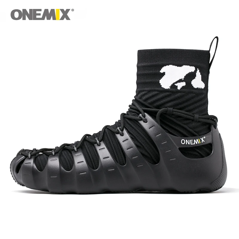 onemix men sport sneakers outdoor 1 shoes 3 wearing jogging walking sneakers sock-like sneakers environmentally friendly shoes