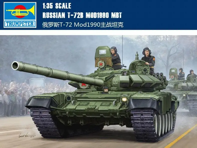 

Trumpet 05564 1:35 Russian T-72BM Main Battle Tank 1990 Assembly Model Building Kits Toy