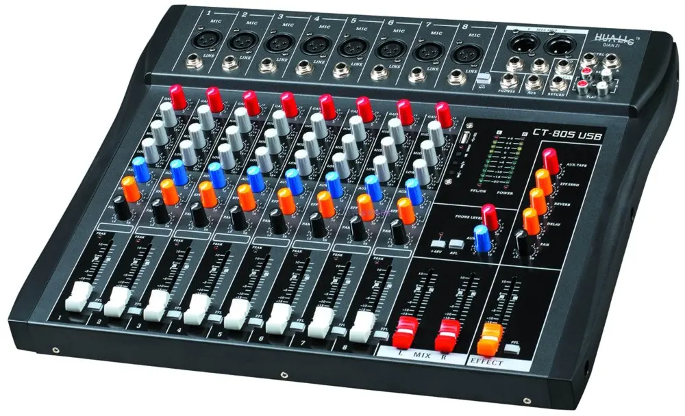 Pro CT80S USB 8 Mic Channel Power Mixer with USB on Alibaba Group