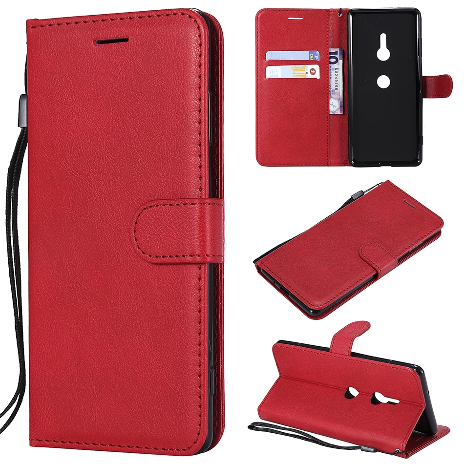 pouch phone Leather Flip Wallet Case For Sony Xperia 10 iii 5 1 II XA2 XA1 XA Ultra XZ3 XZ2 Premium XZ1 Compact XZ E5 E6 L1 L2 L3 L4 Cover pouch mobile