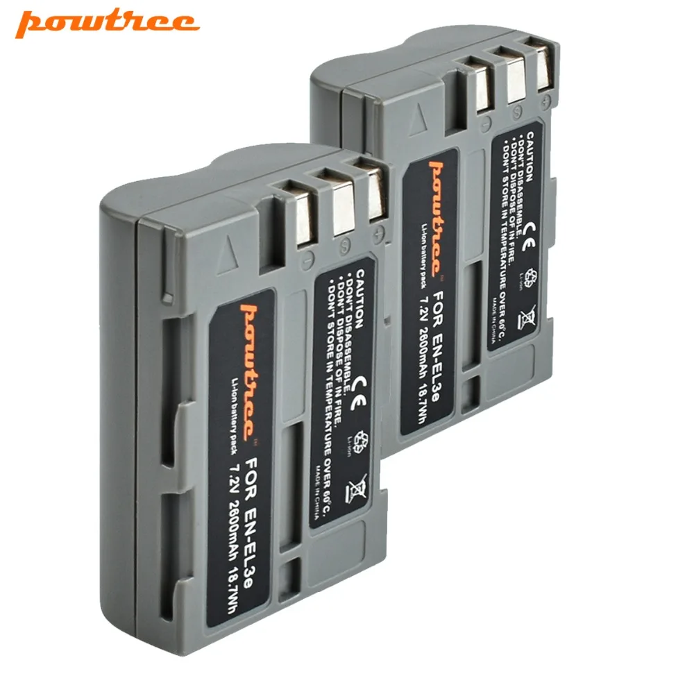 

2PCS 7.2V 2600mAh akku DSLR EN-EL3e EN EL3e ENEL3e Battery For Nikon D300S D300 D100 D200 D700 D70S D80 D90 D50 L15