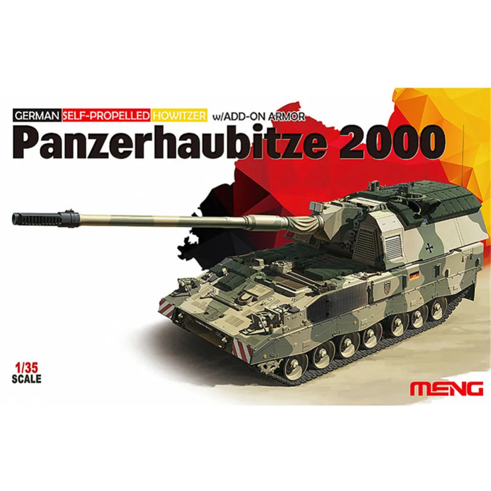 УВБ Meng TS019 1/35 Пособия по немецкому языку Pzh2000 самоходная гаубица с
