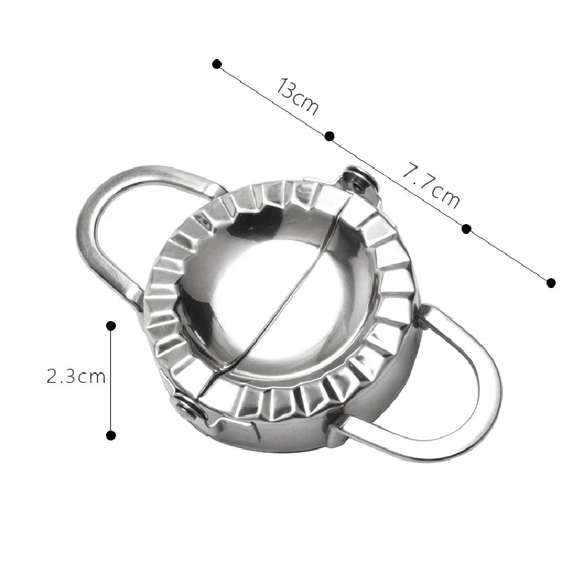 Формочка для приготовления пельменей из нержавеющей стали и резец, ручная форма для пельменей, кухонные инструменты, гаджеты 13*2,5 см