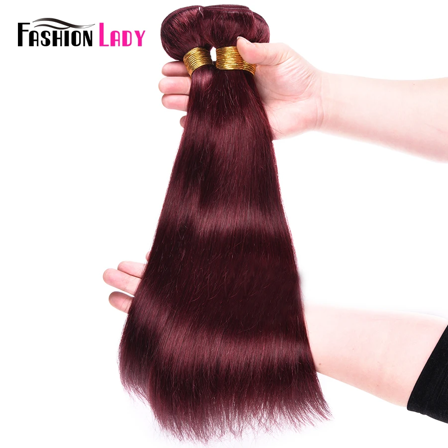 Модные женские бордовые волосы 99j перуанские прямые волосы плетение 3 пучка с фронтальным 100% человеческих волос пучки с фронтальным не Реми