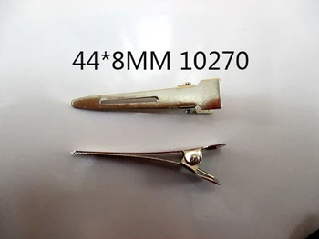 Billige David Zubehör Silber Metall Alligator Haar Clips 25 Pack 44*8mm Zähne Für Friseur Salon Projekte Haarnadeln, 25Y10270