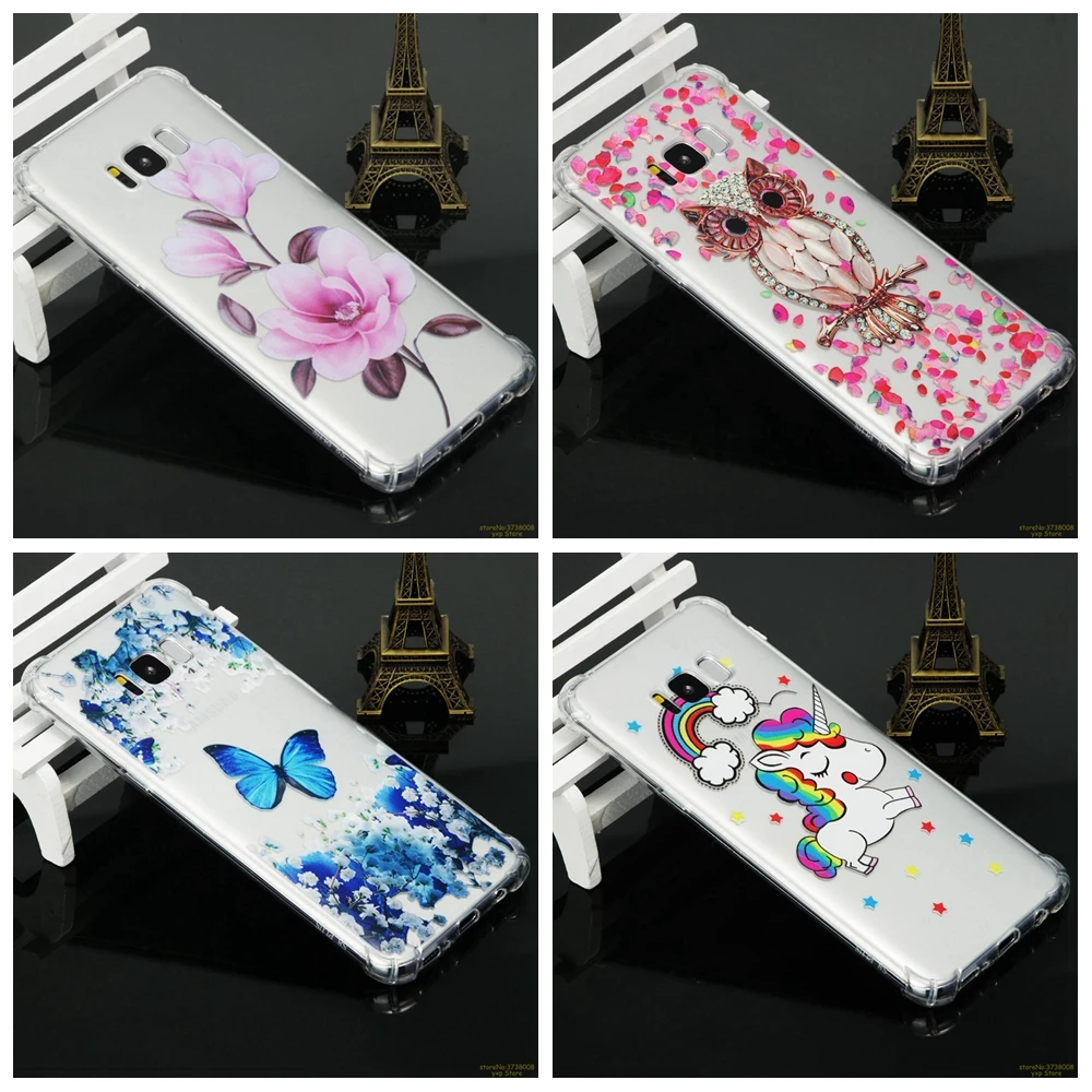 

High Quality Shockproof Bumper Painted Silicone Phone Case For Samsung Galaxy S8 Plus S8+ S9 Plus S9+ fundas cover
