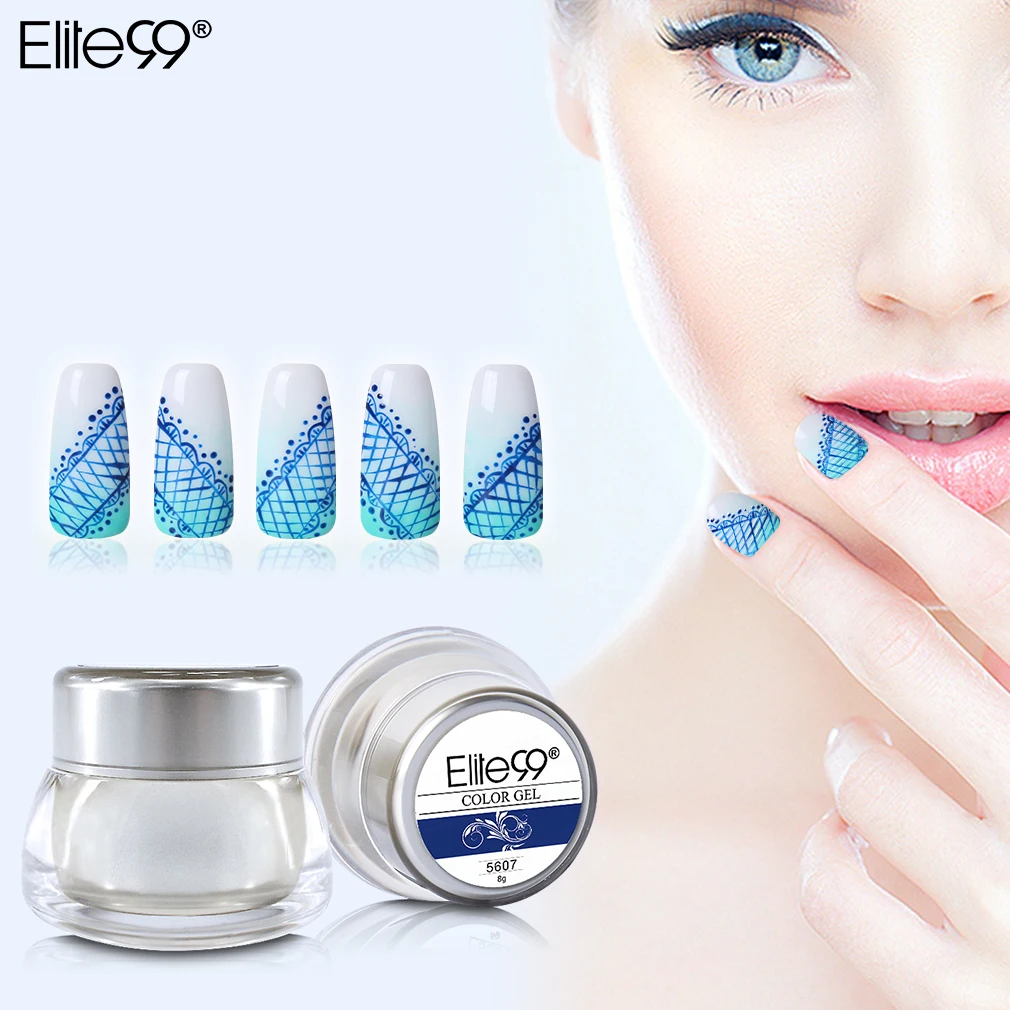 

Elite99 8g Stamping Painting Color Series Nail Art Gel Polish Soak Off UV LED Gel Nail Varnish Manicure Pedicure Long Lasting