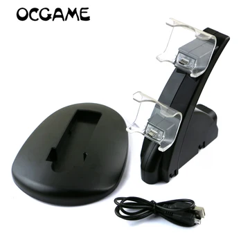 

OCGAME high qulaity LED Charger Dock Station Dual USB Fast Charging Stand for PS4 Controller
