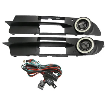 

DHBH-Angel Eyes Ring Front Bumper Fog Light Grill Led Fog Lamp For Bmw 5-Series E60 Sedan 2004-2007 Accessories