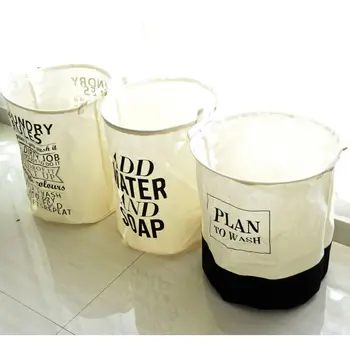 

New Folding Storage Baskets Japanese Style Household Cloth Linen Waterproof Barrel Of Dirty Clothes Laundry Hamper Storage Box