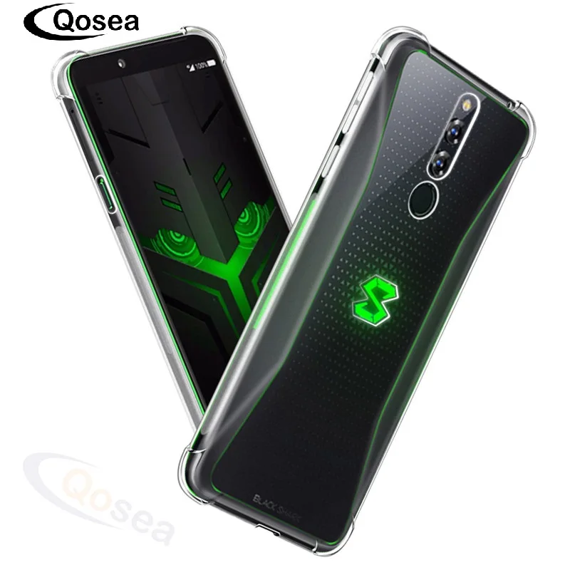 Qosea для Xiao mi Black Shark Helo чехол прозрачный мягкий ТПУ Силиконовый противоударный
