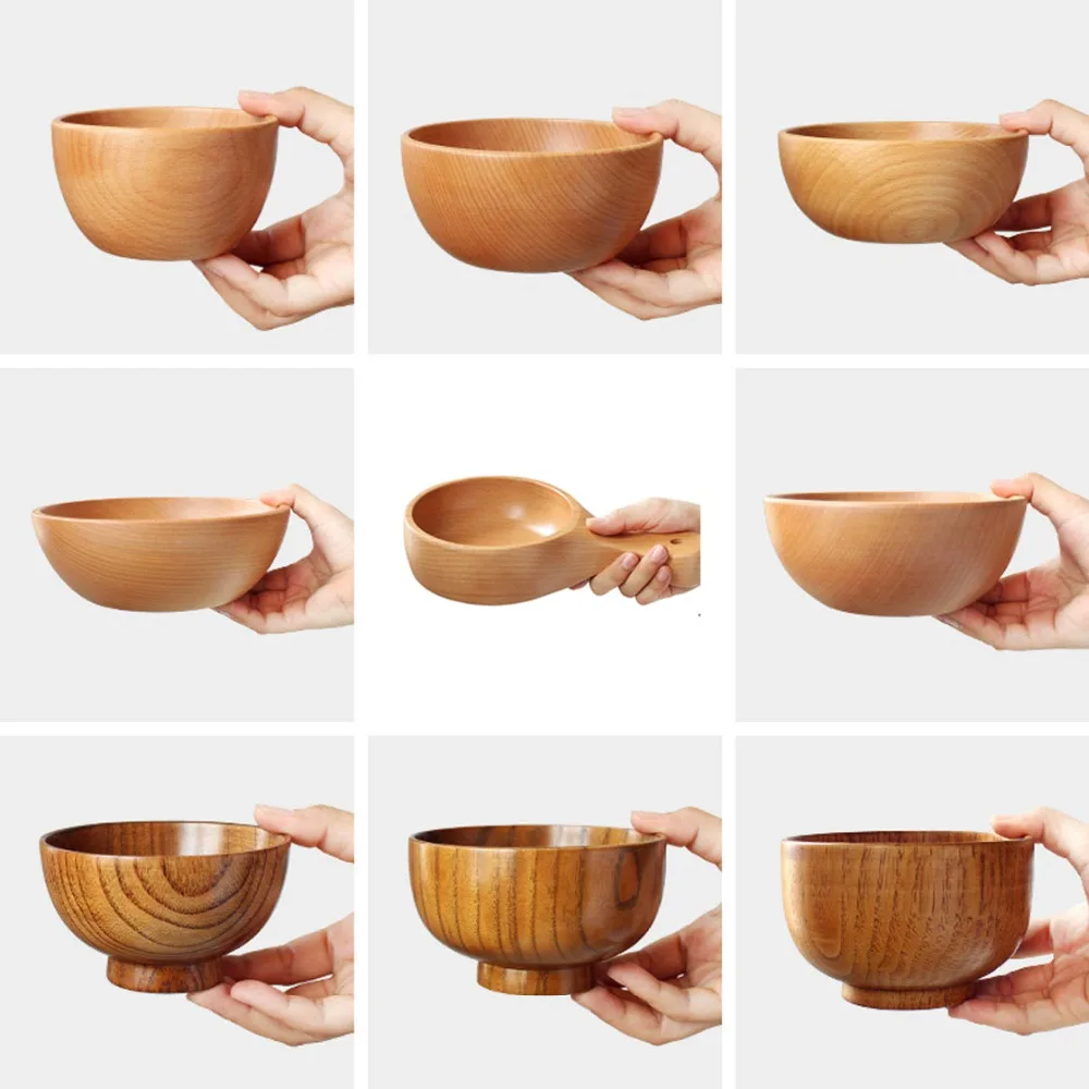 Деревянная посуда деревянная чаша деревянная тарелка для закуски сервировка десерта блюда пищевой контейнер деревянная посуда