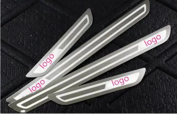 

Free shipping 4pcs/lot ultra-thin Stainless Steel Door Sill Scuff Plate for VW for Volkswagen Golf 6 Free Shipping