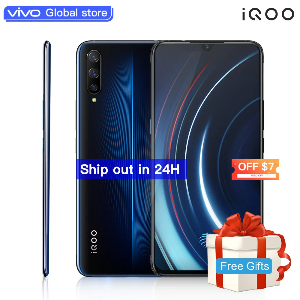 أذن vivo iQOO celular الهاتف المحمول الروبوت 9 أنف العجل 855 NFC نوع-C 4000 mAh 44 W سريع تهمة بارد 4D لعبة الهاتف المحمول