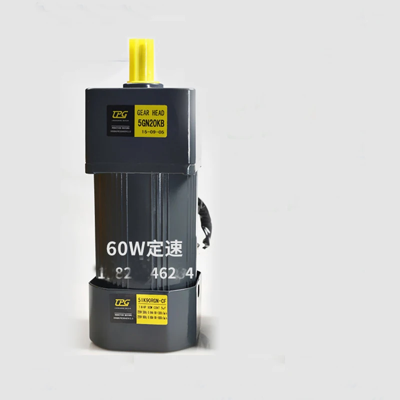 Редукторный электродвигатель 5IK60GN CF мотор 60W220V/380V редуктор переменного тока с
