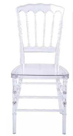 Прозрачный стул Наполеона Хрустальный стул ПК смолы Кьявари Стул прозрачный свадебный стул