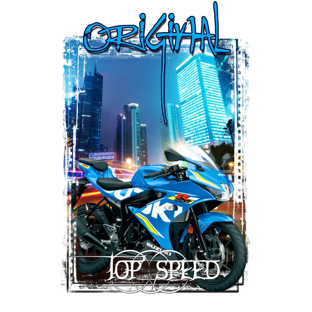 Футболка Классический Маленький инфракрасный вентиляторы Gsx 250R моторрад R600 R750