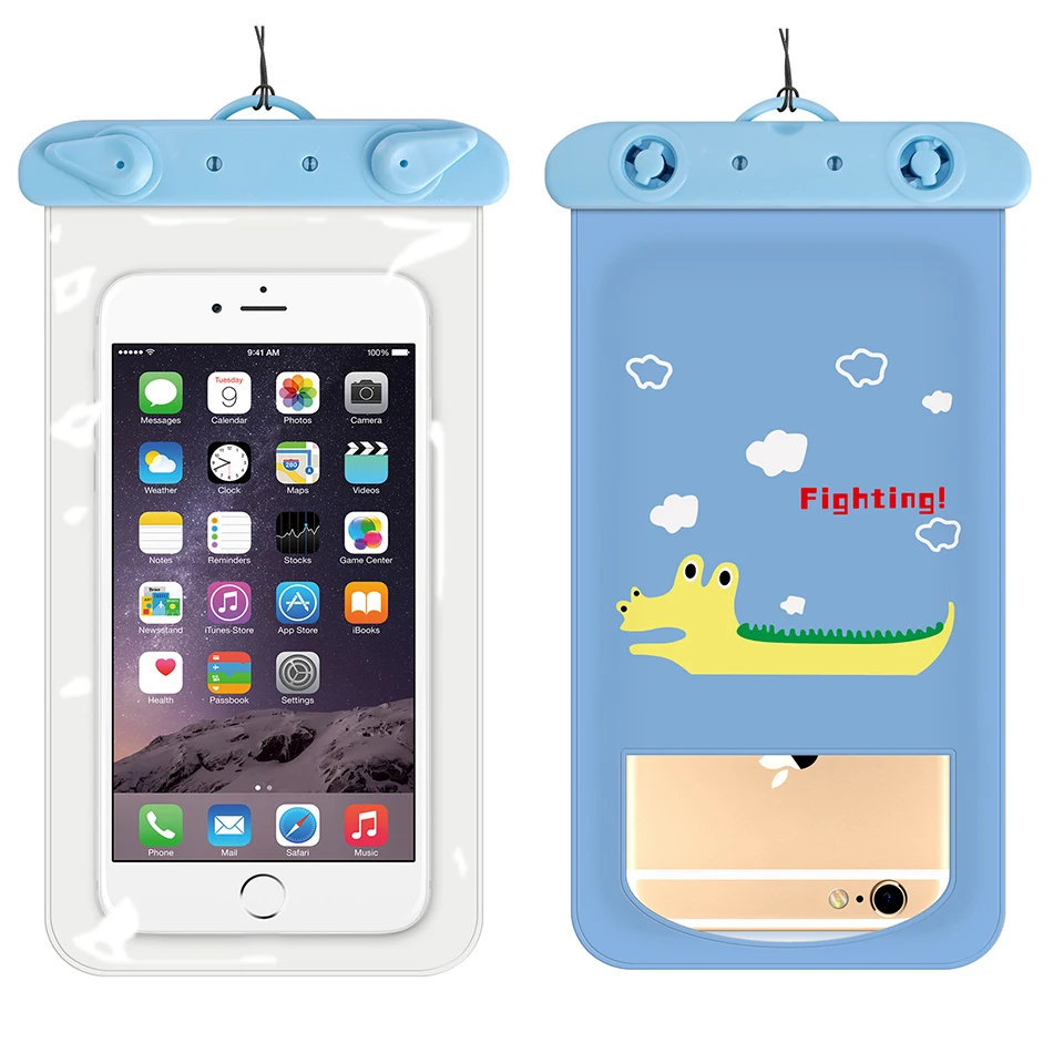 !ACCEZZ PVC Waterproof Phone Case Bag 6 inch For iPhone XR Xiaomi Huawei Samsung Swimming Outdoor Mobile Phone Pouch Cover Case (5)