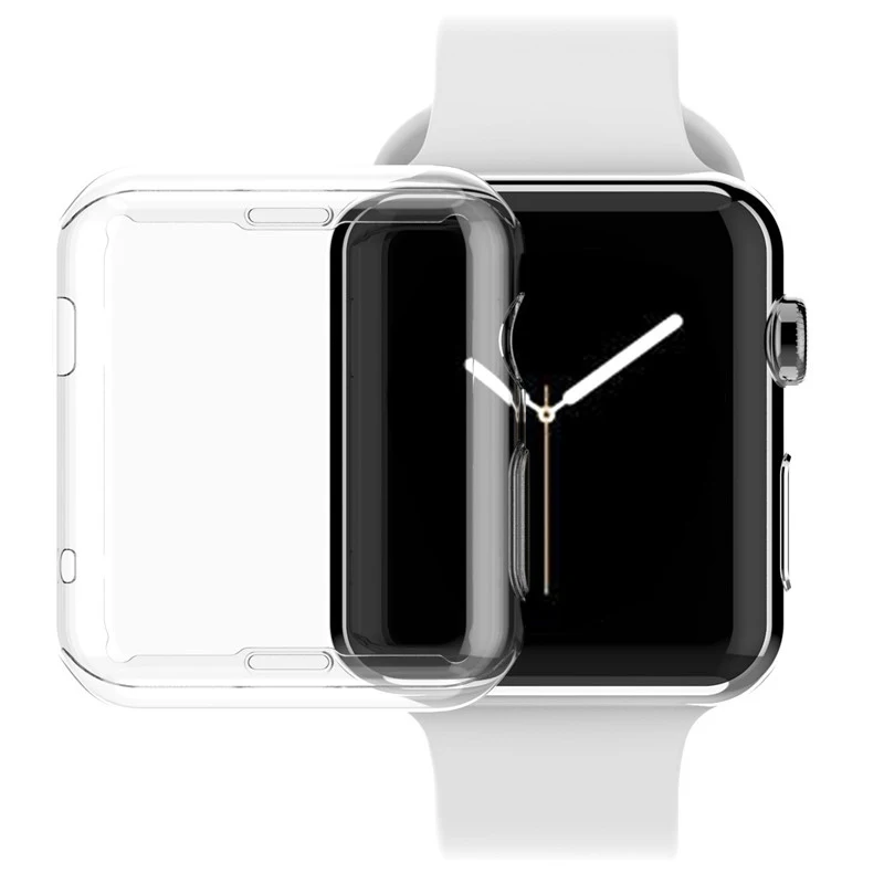 

Transparent Soft Watch Case for Apple Watch Case 38MM 42MM Plastic Cover for iWatch Series 1 2 3 TPU Protect Cover Accessories